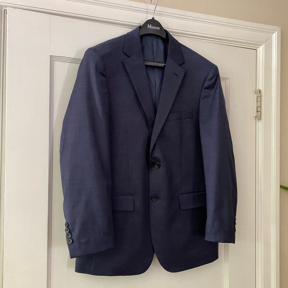 Kenneth Cole Navy Suit Blazer Jacket sz 42R - Picture 2 of 13